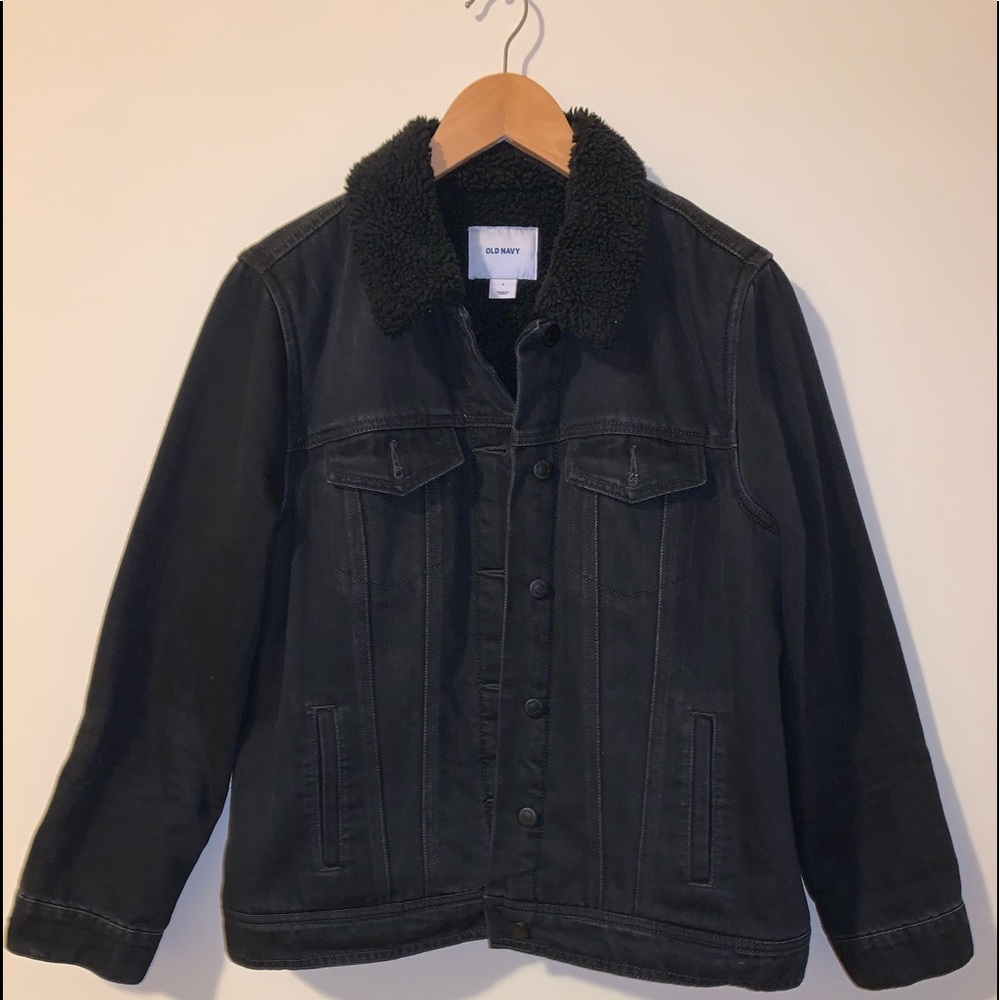 Black X Black Sherpa-Lined Jacket